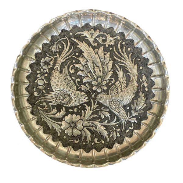 装饰性铜托盘 – 波斯浮雕工艺 “飞翔”