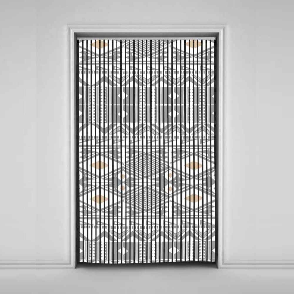 Main image of 天鹅绒垂直百叶窗帘 – 抽象 几何图案