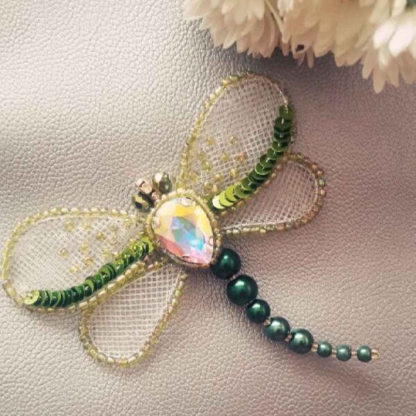 手工女士串珠胸针别针 – Sanjaghak款