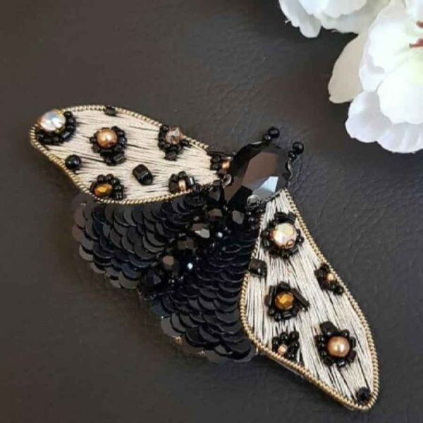 手工女士串珠胸针别针 – Shaparak设计