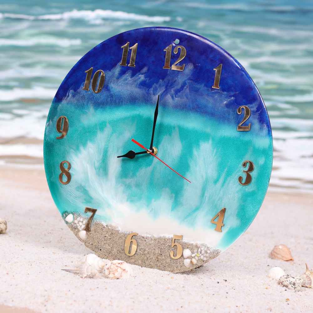 手工树脂壁挂时钟 – 抽象风格 Sahel