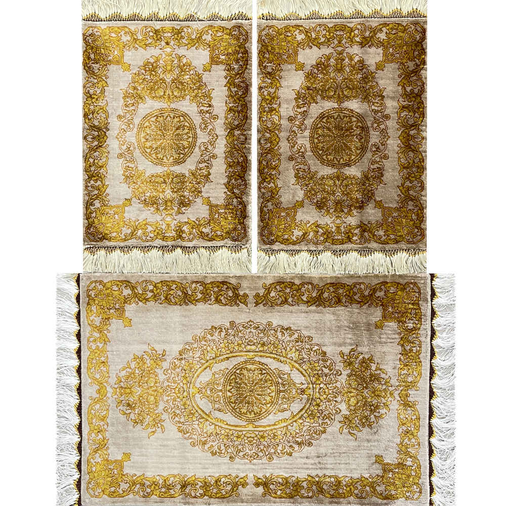 Main image of 手工波斯地毯主题丝绸桌布 Versace 款