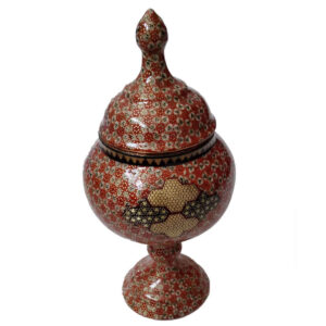 手工波斯铜制糖碗 – 镶嵌工艺（Khatam）Salva 款