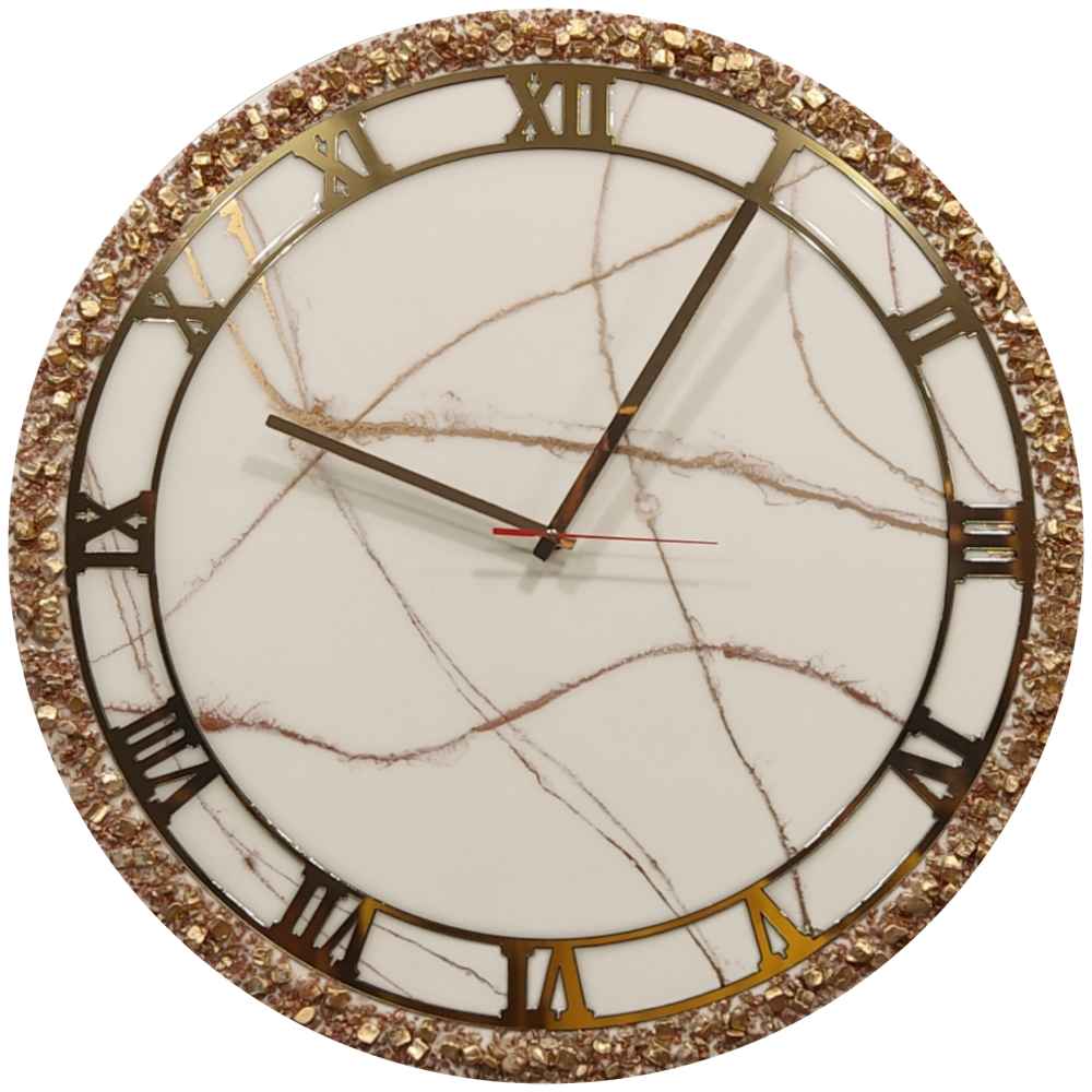 Main image of 手工树脂壁挂时钟 – 抽象风格 Elika