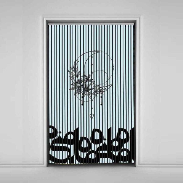 波斯天鹅绒垂直百叶窗帘 – 抽象 Maah 图案