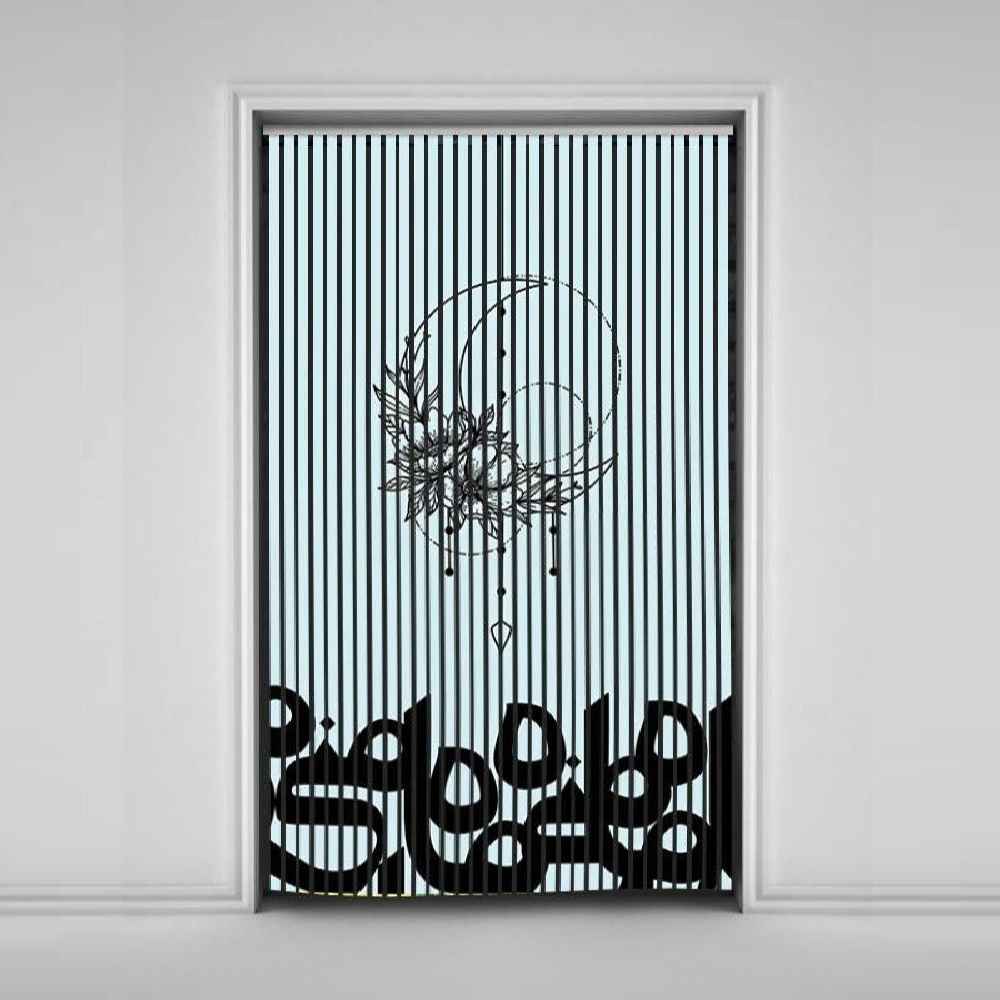 波斯天鹅绒垂直百叶窗帘 – 抽象 Maah 图案