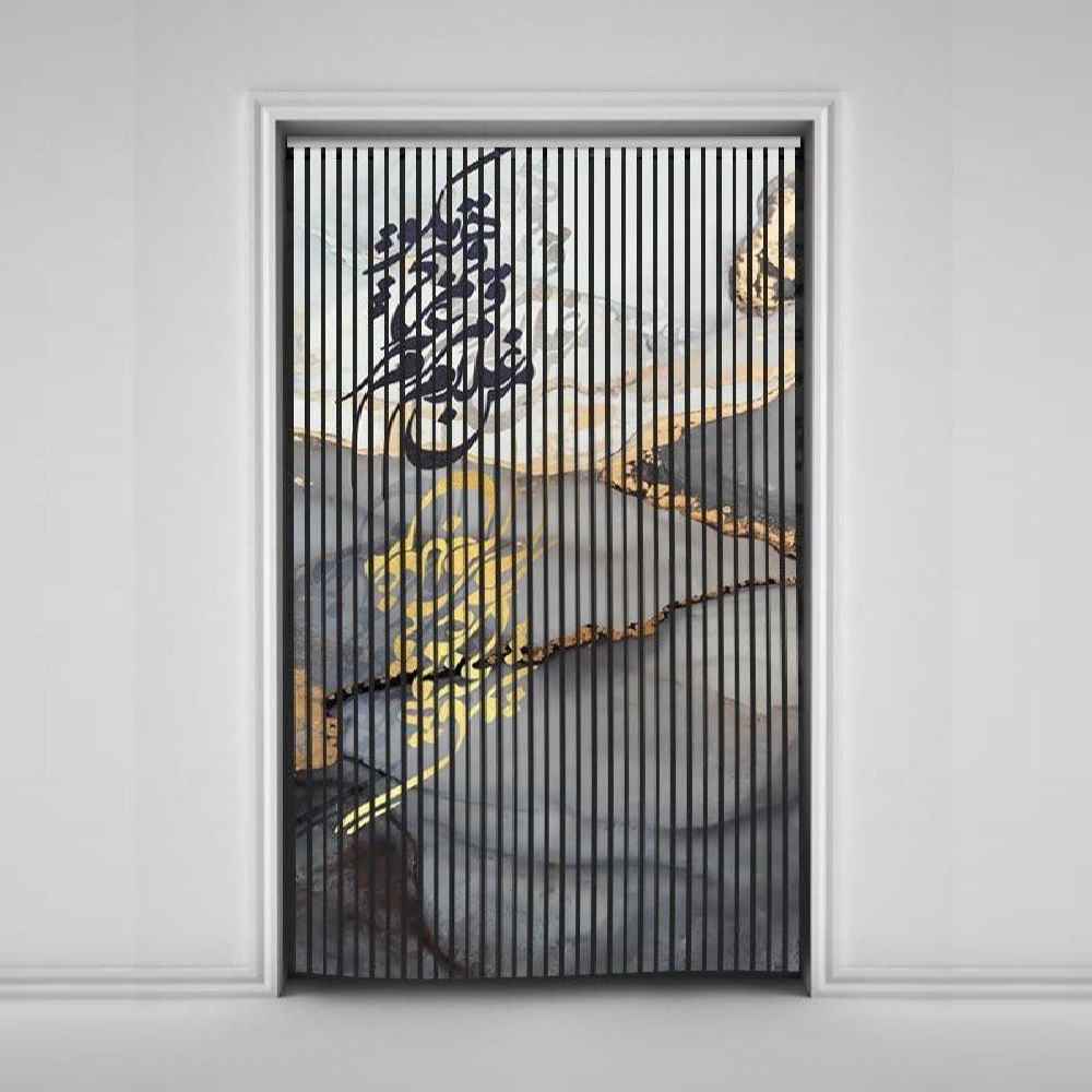 波斯天鹅绒垂直百叶窗帘 – 抽象 大理石图案