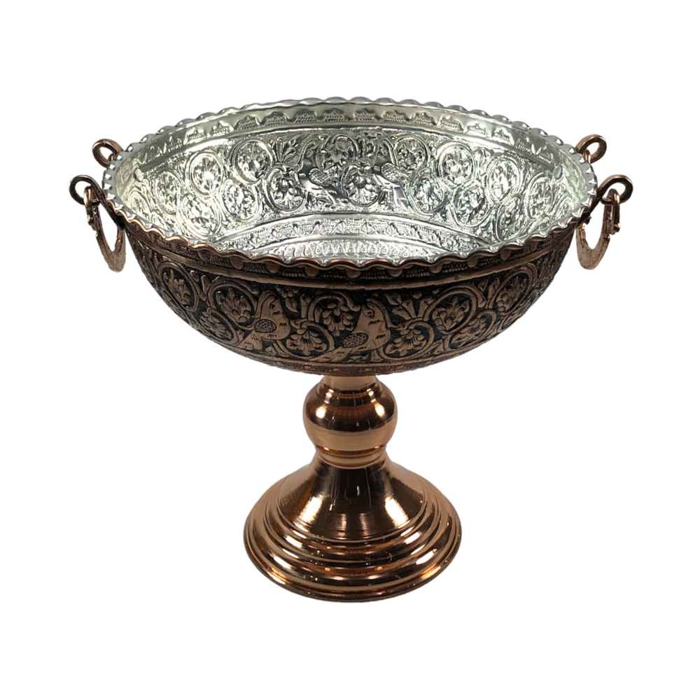 手工波斯雕刻铜制水果碗 Lara 款