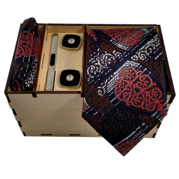 男士领带、手帕及袖扣套装 – 奢华款 Luka