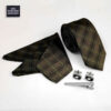 Thumbnail 2: 男士领带、手帕及袖扣套装 – 奢华格子款