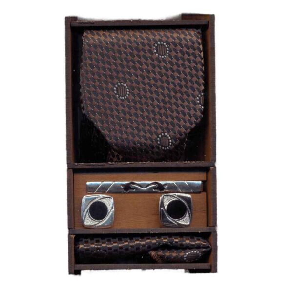 男士领带、手帕及袖扣套装 – 奢华款 Rayan