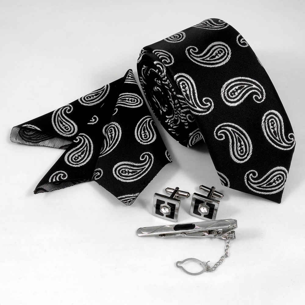 男士领带、手帕及袖扣套装 – 奢华款 Sonati