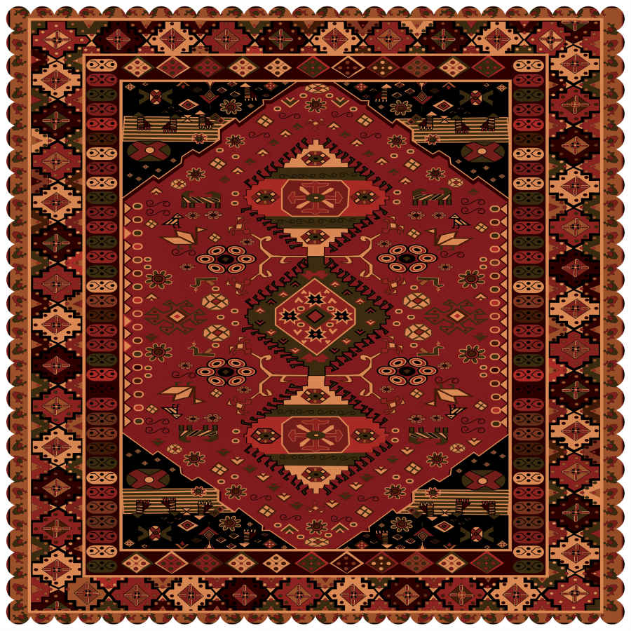 Main image of 天鹅绒桌布 波斯优雅风格设计 Farsh