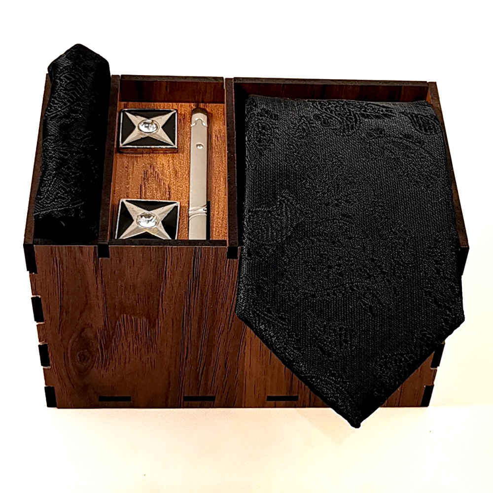 Main image of 男士领带、手帕及袖扣套装 – 奢华款 Vania