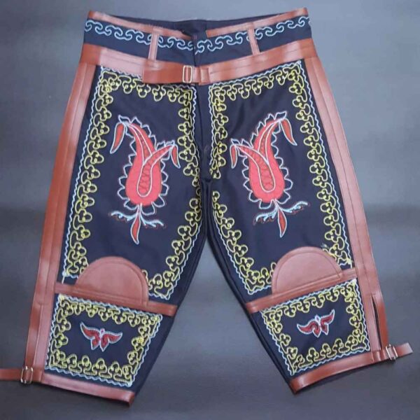 Zoorkhaneh 运动三分裤，天然山羊皮