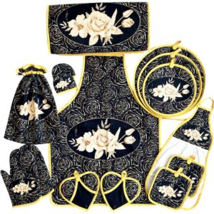 15件套花卉厨房围裙 型号 Simin