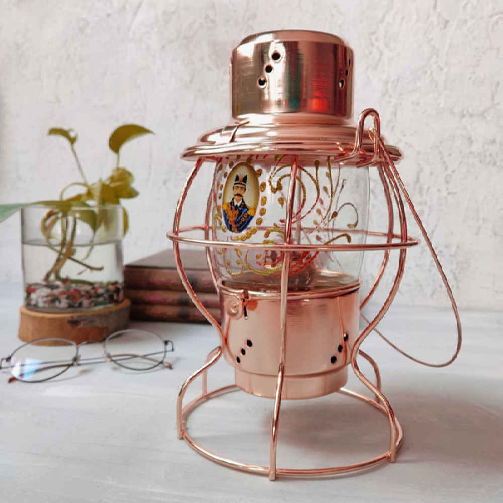 铜制煤油灯——沙阿·阿巴斯款