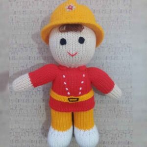 《阿米古鲁米手工钩针布偶 — 消防员 | 软毛绒玩具》