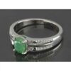 Thumbnail 3: 女款绿宝石银戒指 订婚款 Melorin