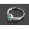 Thumbnail 3: 女款绿宝石银戒指 订婚款 Sepid