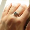 Thumbnail 3: 女款绿宝石银戒指 订婚款 Taranom