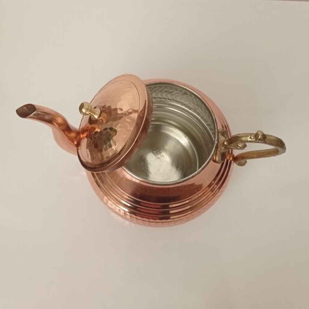 波斯铜茶壶 手工锤纹 Topi