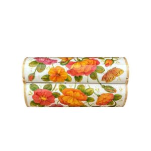 手工骨质首饰盒，波斯风格花与鸟图案