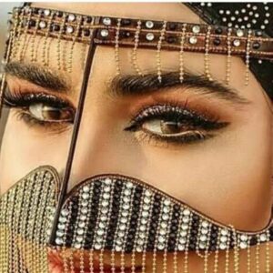 手工镶水钻 Battoulah 面具 – 波斯湾布尔卡 Ilia 款