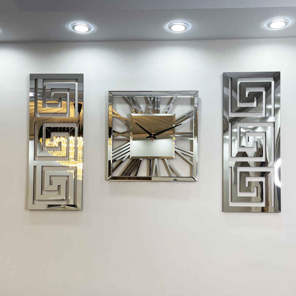 Main image of 现代三联壁挂时钟套装 – Harper