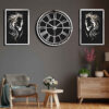 Thumbnail 3: 现代三联壁挂时钟套装 – 马