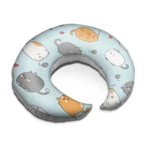 天鹅绒婴儿哺乳枕 猫咪款（×2）