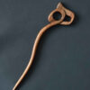 Thumbnail 2: 手工木制发簪 – 波斯字母 H 设计