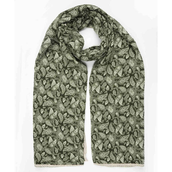 女性传统棉质披肩 – Paisley 款