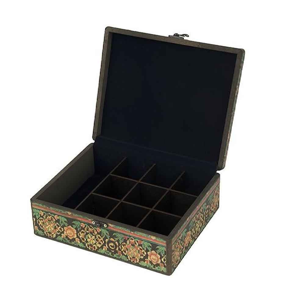 手工木质首饰盒 – 波斯风格图案，型号Mahi