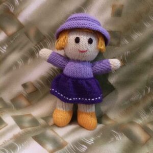 《阿米古鲁米手工钩针布偶 — 紫色女士 | 软毛绒玩具》
