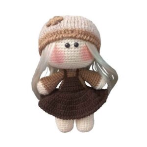 《阿米古鲁米手工钩针布偶 — 巧克力女孩 | 软毛绒玩具》