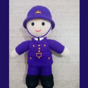 《阿米古鲁米手工钩针布偶 — 警察 | 软毛绒玩具》