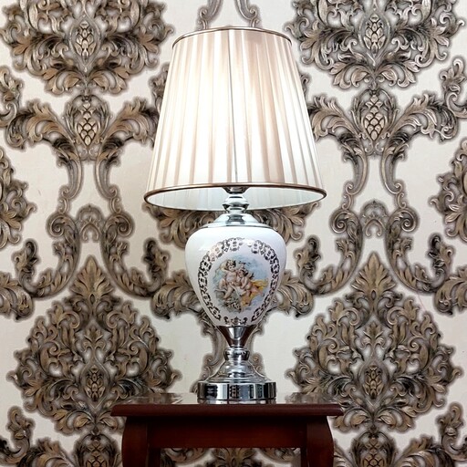 Main image of 陶瓷花瓶台灯 – 手工制作 布艺灯罩 Fereshteh 款