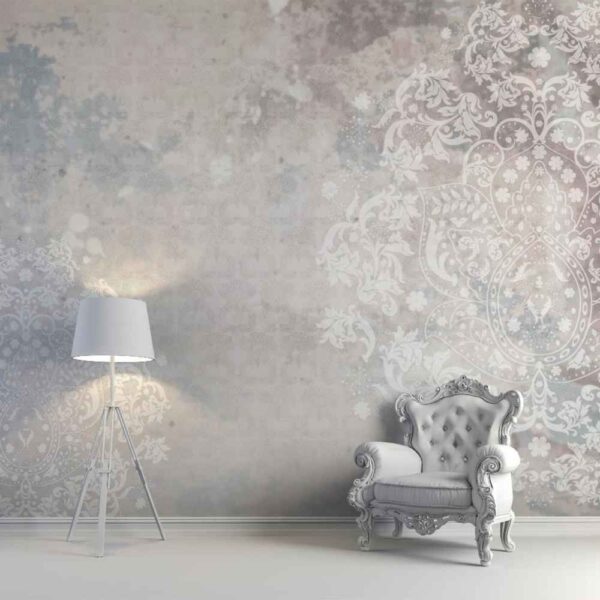 灰色抽象壁画款式 Cavali，适用于现代室内设计