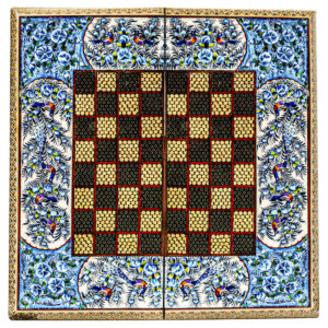 波斯镶嵌木质象棋棋盘 – Labe Gerd 型