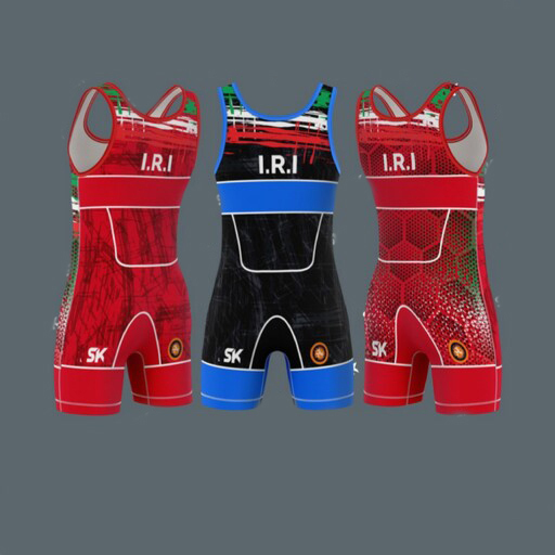 男士伊朗无袖摔跤紧身服 – SK 款