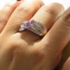 Thumbnail 2: 女款紫水晶银戒指 – Nastaran 款