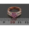 Thumbnail 4: 女款紫水晶银戒指 – Flower 款