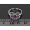 Thumbnail 3: 女款紫水晶银戒指 – Banafshe 款