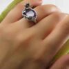 Thumbnail 2: 女款紫水晶银戒指 – Bahar 款