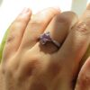 Thumbnail 4: 女款紫水晶银戒指 – Sara 款