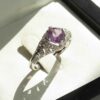 Thumbnail 3: 女款紫水晶银戒指 – Sahar 款