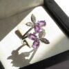 Thumbnail 4: 女款紫水晶银戒指 – Butterfly 款