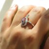 Thumbnail 4: 女款紫水晶银戒指