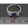 Thumbnail 4: 女款紫水晶银戒指 – Mehrnaz 款